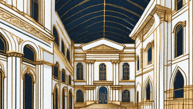 A scale tipping towards a gilded